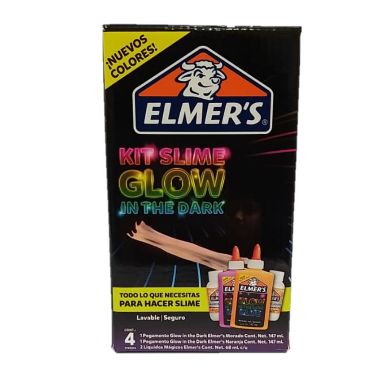 Elmer´s Kit Slime Glow In The Dark 4 piezas