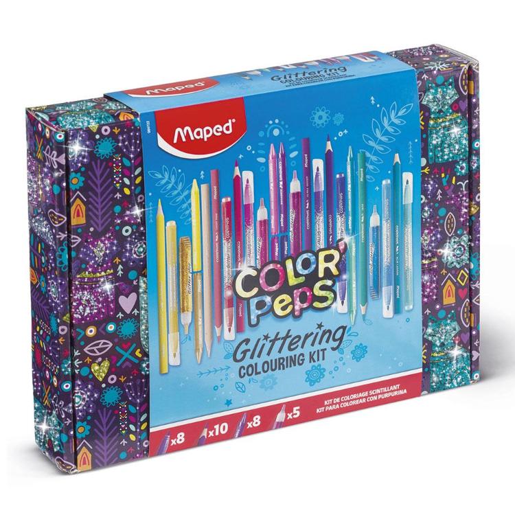 Kit Maped 31 Pzas Color Peps Glitter