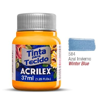 Pintura Para Tela Acrilex 584 Azul Invierno