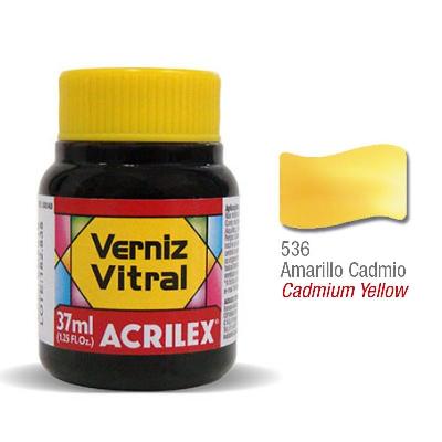 Barniz Vitral Acrilex 536 Amarillo Cadmio 37Cc