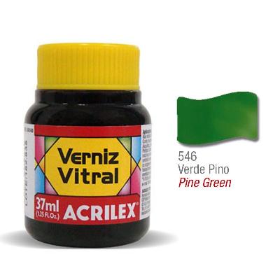 Barniz Vitral Acrilex 546 Verde Pino 37Cc