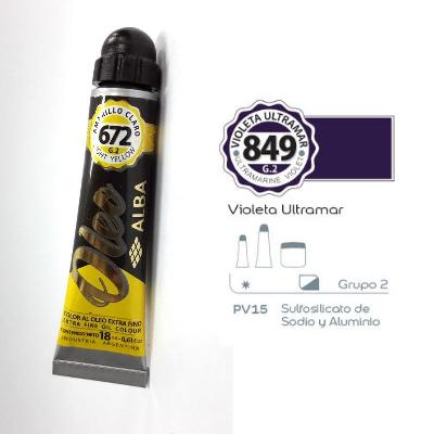 Pintura Oleo Alba G2-c 18Ml 649 Violeta Ultramar