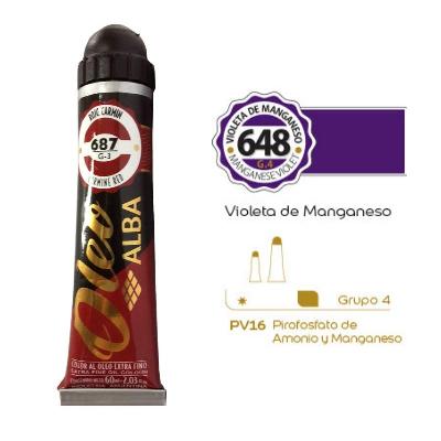 Pintura Oleo Alba G4-d 60Ml 648 Violeta De Manganeso