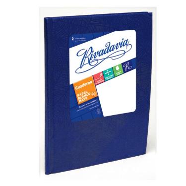 Cuaderno Rivadavia Tapa Dura N°1 Forrado Azul 98 Hojas Cuadriculado