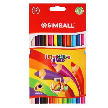 Lapices De Colores Simball Innovation Jumbo X 12