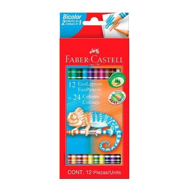 Lapices De Colores Faber Castell Bicolores x 12 Largos