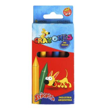 Crayones Señorita X 6 Cortos