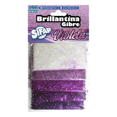 Brillantina Blister X5 Violeta Degrade Sifap
