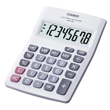 Calculadora Casio Mw 8 blanco