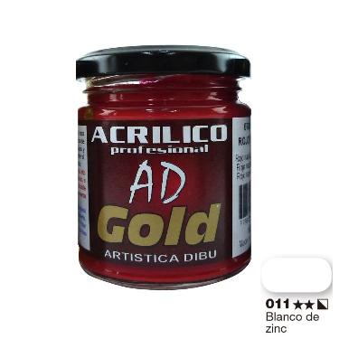 Pintura Acrilica Ad Gold G1 Blanco De Zinc 180 Ml