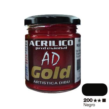 Pintura Acrilica Ad Gold G1 Negro 180 Ml