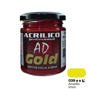 Pintura Acrilica Ad Gold G1 Amarillo Limon 180 Ml