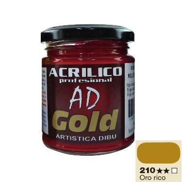 Pintura Acrilica Ad Gold G2 Oro Rico 180 Ml
