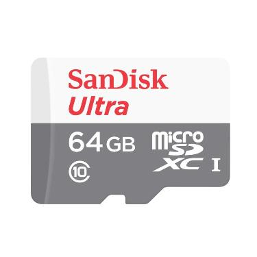 TARJETA MICRO SDHC SANDISK 64GB CON ADAPTADOR ULTRA CLASE 10 80Mb-S