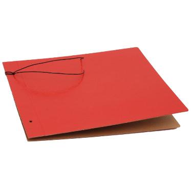 Carpeta Con Cordon Nº5 Util-off Fibra Roja