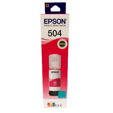 Tinta Epson T 504 Magenta 70 Ml Para L4150-l4160-l6161-l6171-l6191
