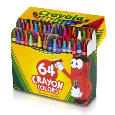 Crayones Crayola X 64 Lavables Con Sacapuntas