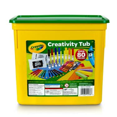 Set Crayola Caja Creativity Tub 80 Piezas