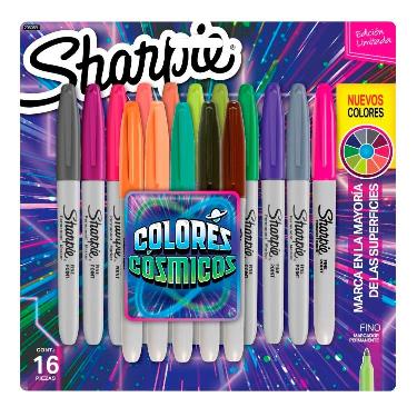 Marcadores Sharpie Fino Colores Cosmicos X16
