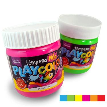 Tempera Playcolor Pote 300Gr Rosa Fluo