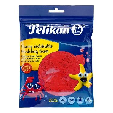 Masa Pelikan Foamy Moldeable Rojo 50Grs