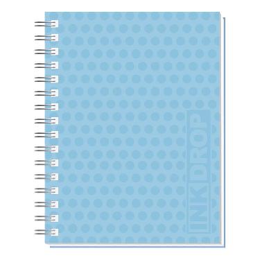 Cuaderno Espiral Inkdrop Pastel Tapa Dura 16x21cm 100 Hojas Rayas