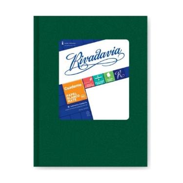 Cuaderno Rivadavia Tapa Dura N°1 Forrado Verde 50 Hojas Rayado