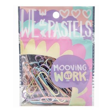 Clips Mooving 50 Mm X 25 Pastel Blister