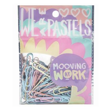 CLIPS MOOVING 33 MM X 60 PASTEL BLISTER