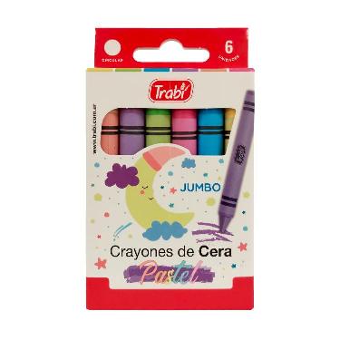 Crayones Trabi Pastel X 6 Art.tr1050