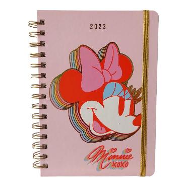 Agenda Mooving 2023 Minnie Mouse 2  Dia Por Pagina Espiralada 14 x 20 cm Art.1404131