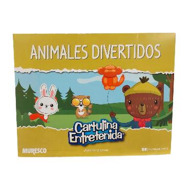 Block Muresco De Cartulina Entretenida Animales Divertidos x 20 hojas