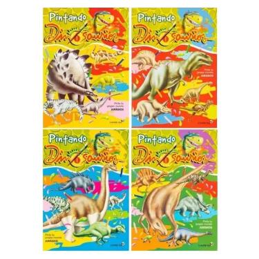 Libro Para Colorear Betina Pintando Dinosaurio Art.2151