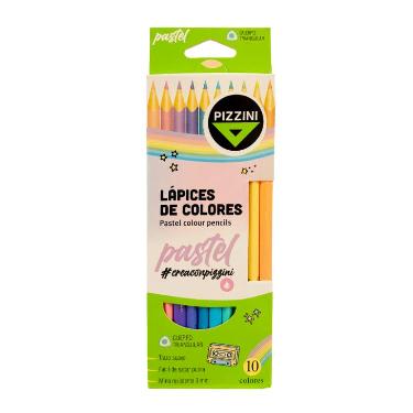 Lapices De Colores Pizzini Pastel x 10 Art.LML1710P