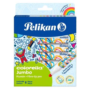 Marcador Pelikan Colorella x 8 Jumbo Art.L30114800