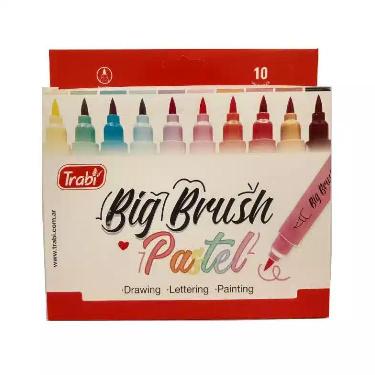Marcador Trabi Big Brush Pastel x 10 Art.TR15964
