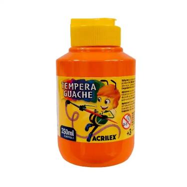 Tempera Acrilex Guache 250 ml Naranja Art.02025-0517